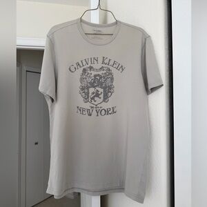 Calvin Klein New York. grey,  size L, 100% cotton. Classic Fit